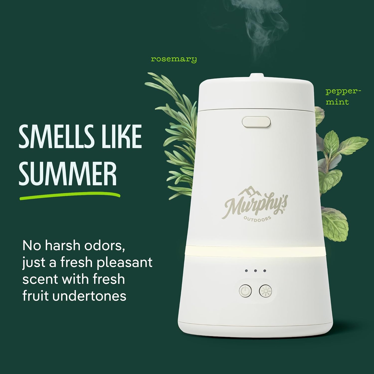 Mosquito Repellent Device, for Patio & Outdoor Use | Plant-based essential oils;flameless, USB-C rechargeable with