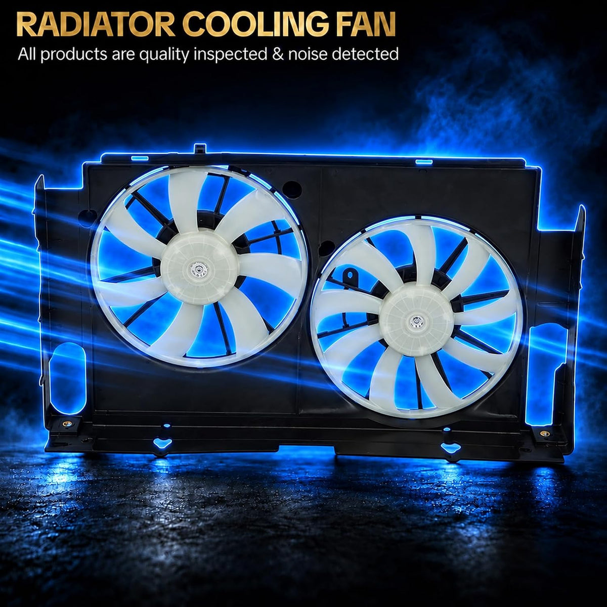 621-557 Radiator Cooling Fan Assembly for 2013-2019 Toyota RAV4 2.5L L4 Replaces OE 623290 163610V330