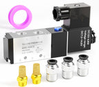 TAILONZ 3/8"NPT DC24V Solenoid Valve 2Position 5Way Junction Box 4V310-10