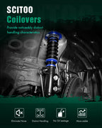 SCITOO Coilover Suspension Shock Strut Kit Compatible with 90-96 for Nissan