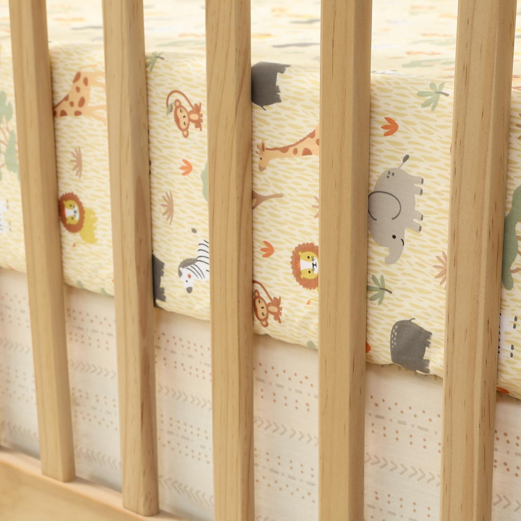 Baby Crib Bedding Set for Boys or Girls - 3 Pieces - Newborn, Infant & Toddler Bed - Checkered Baby Blanket Set with