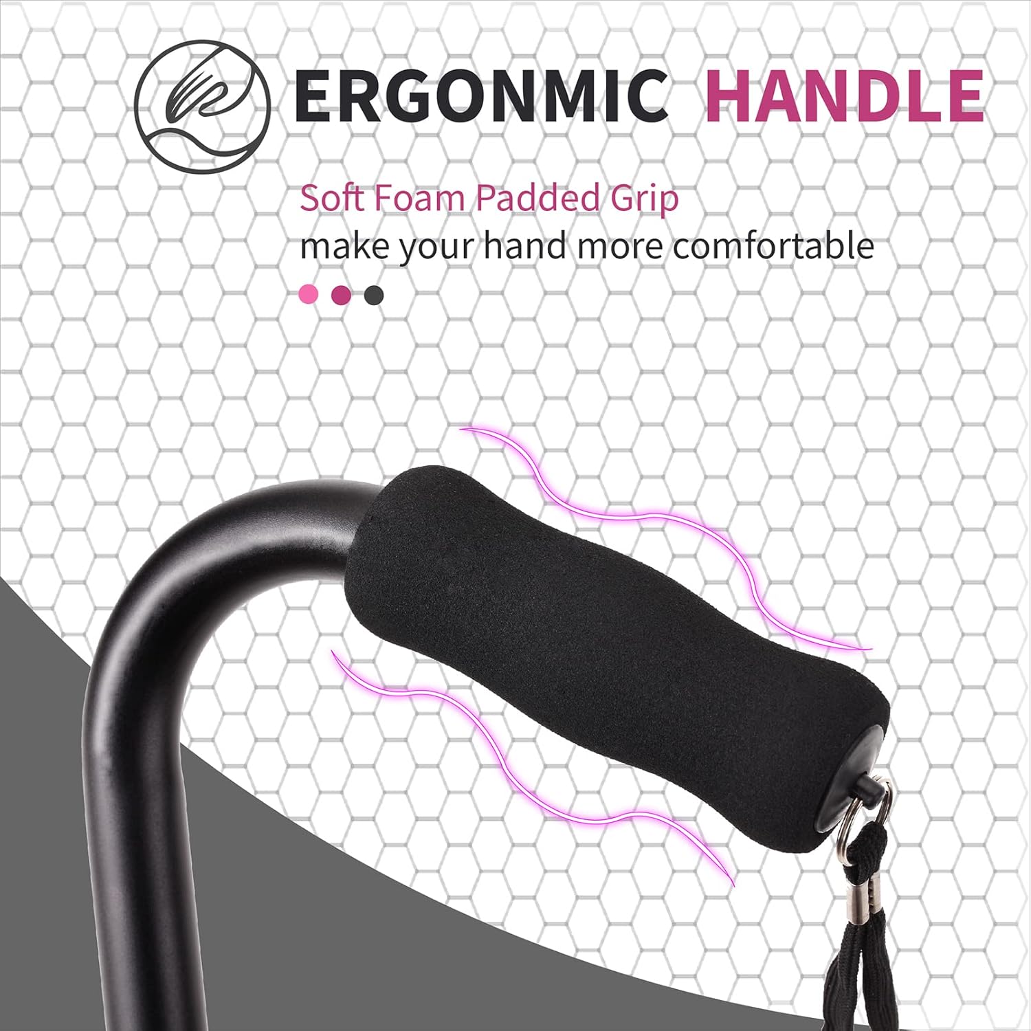 Walking Canes Stablize Women Quad Canes for Seniors & Adults Foldable Adjustable for Men & Women Heavy Duty