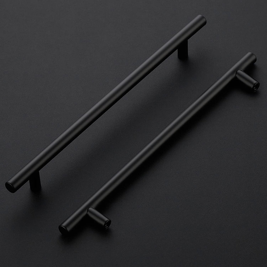 Black Cabinet Handles, 20 Pack Drawer Pulls, 7-1/2 Inch Hole Center