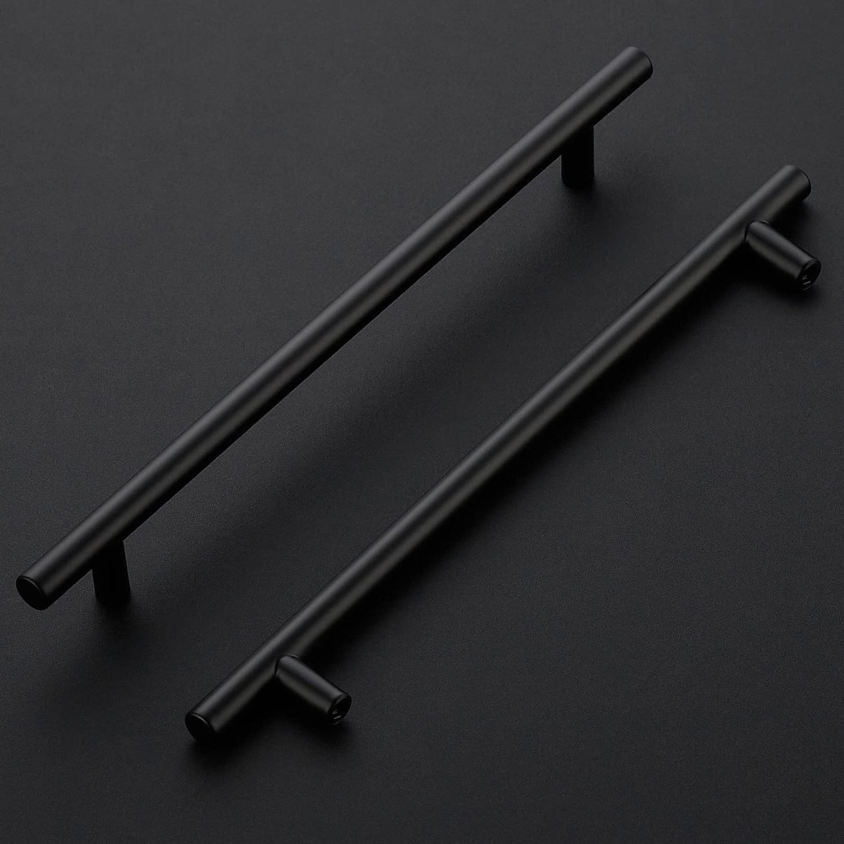 Black Cabinet Handles, 20 Pack Drawer Pulls, 7-1/2 Inch Hole Center
