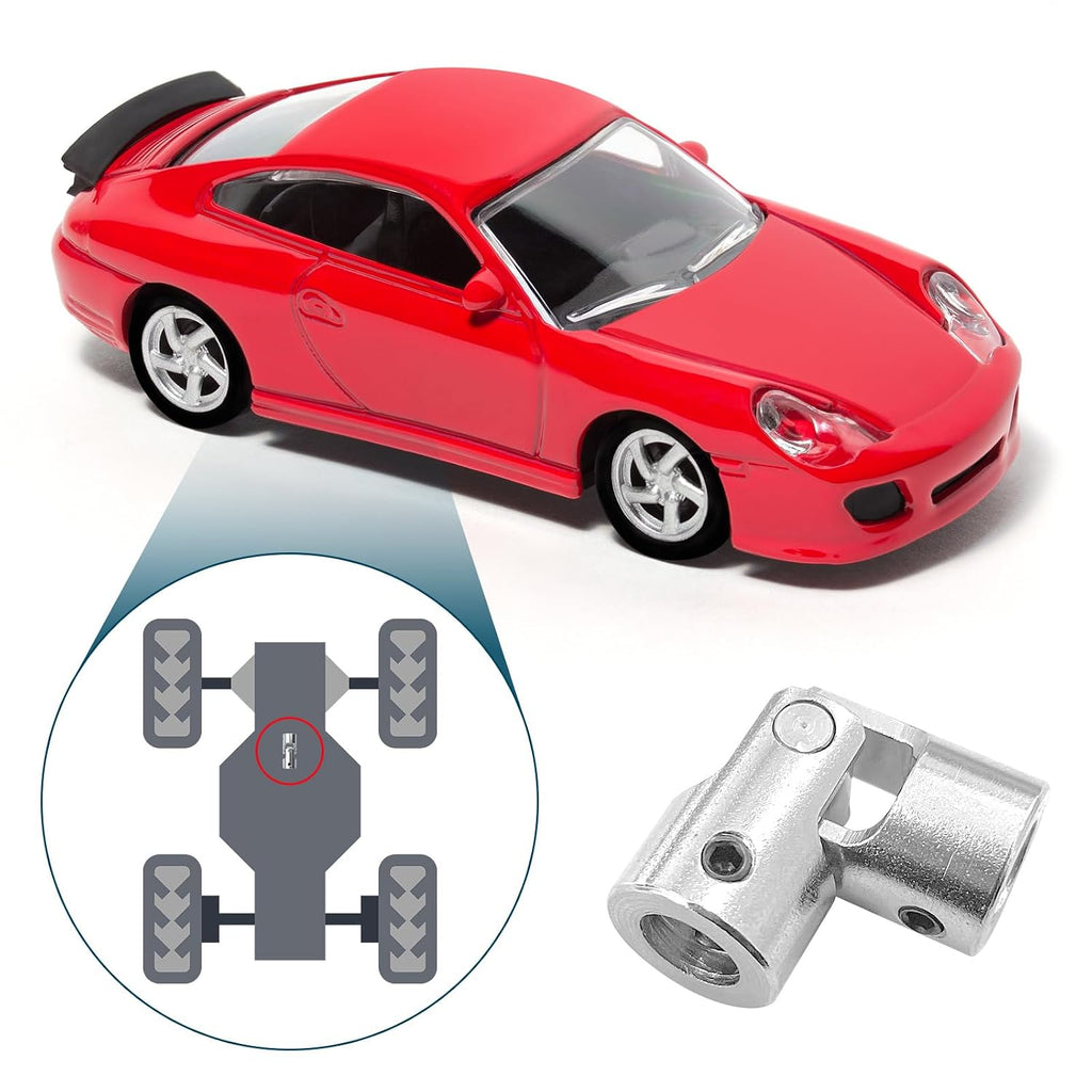 4 Pcs 8mm to 8mm Universal Joint Shaft Coupling