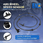 ENA 1 Pack Front ABS Wheel Speed Sensor Compatible with INFINITI