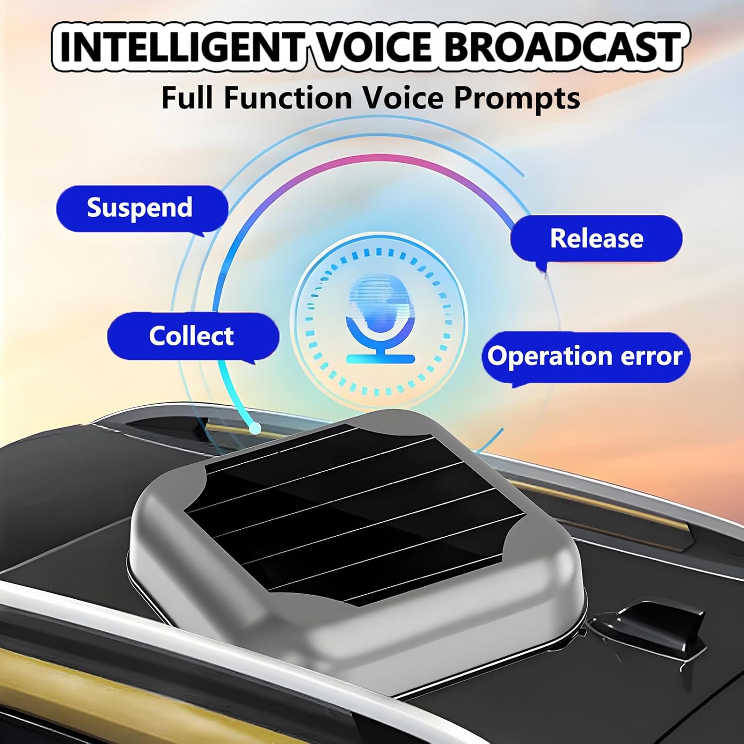 Smart Car Cover Automatic Waterproof All Weather with Remote Control, Solar Charging Car Cover Retractable with Anti
