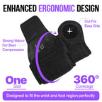 Wrist Ice Pack Wrap - 2 Pack Reusable Hot Cold Therapy Wrist Ice Pack for Carpal Tunnel Relief, Adjustable Wrist Ice