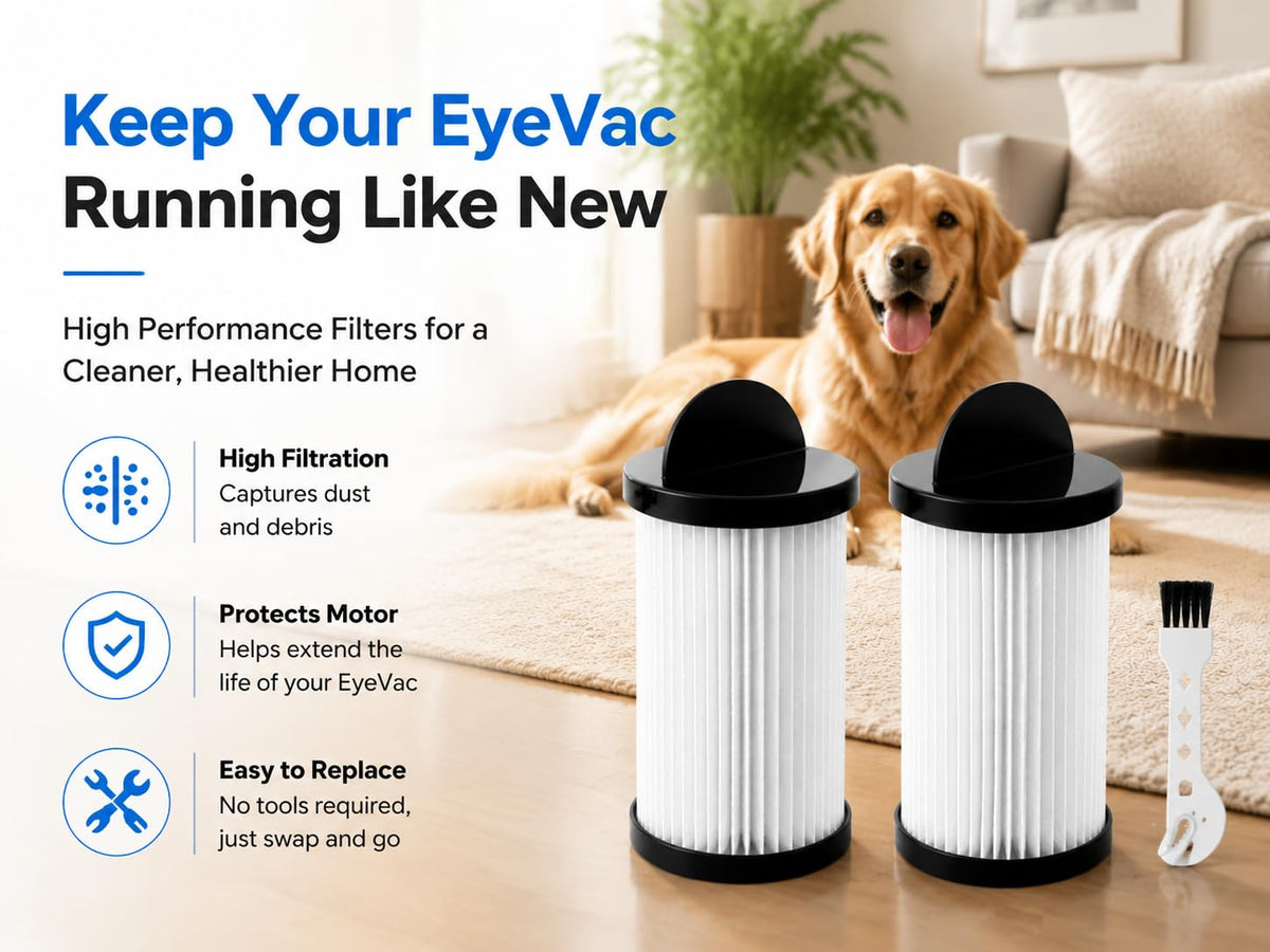 EyeVac Filter Replacement EV-PMF Pre-Motor for Home Pro Pet Air, 2 Pack