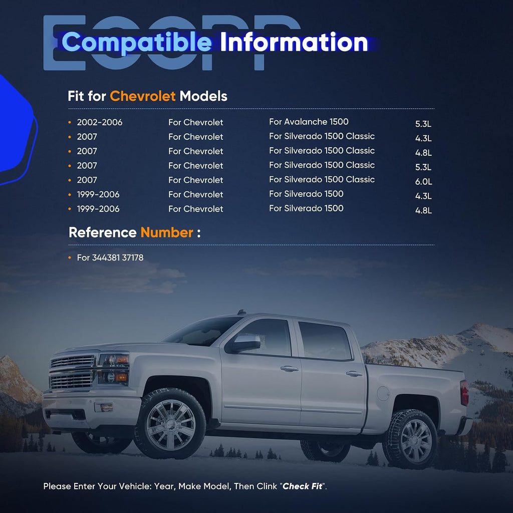 Shocks, ECCPP 2x Front Shocks Absorbers for Chevy Avalanche 1500 2002-2006