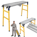 55x14 2-in-1 Work Bench Folding Welding Table, 1100LBS Work Platform