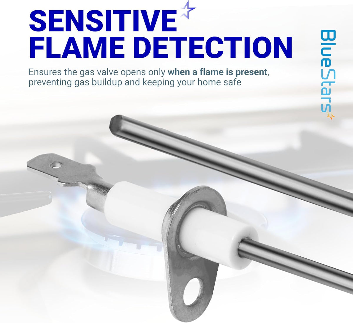 BlueStars 025-37499-000 Flame Sensor 2-Pack for York Luxaire Coleman