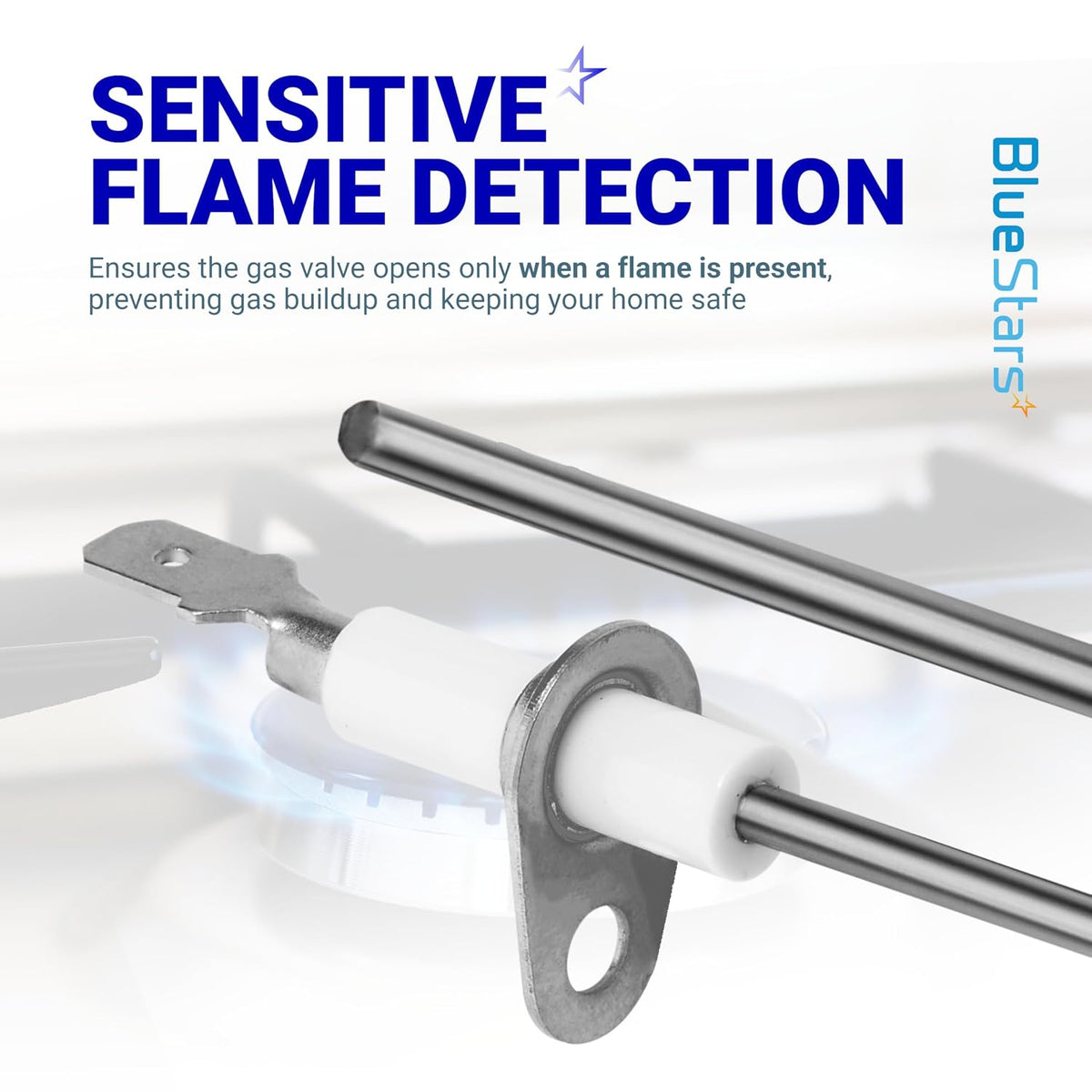 BlueStars 025-37499-000 Flame Sensor for York Luxaire Coleman Furnaces