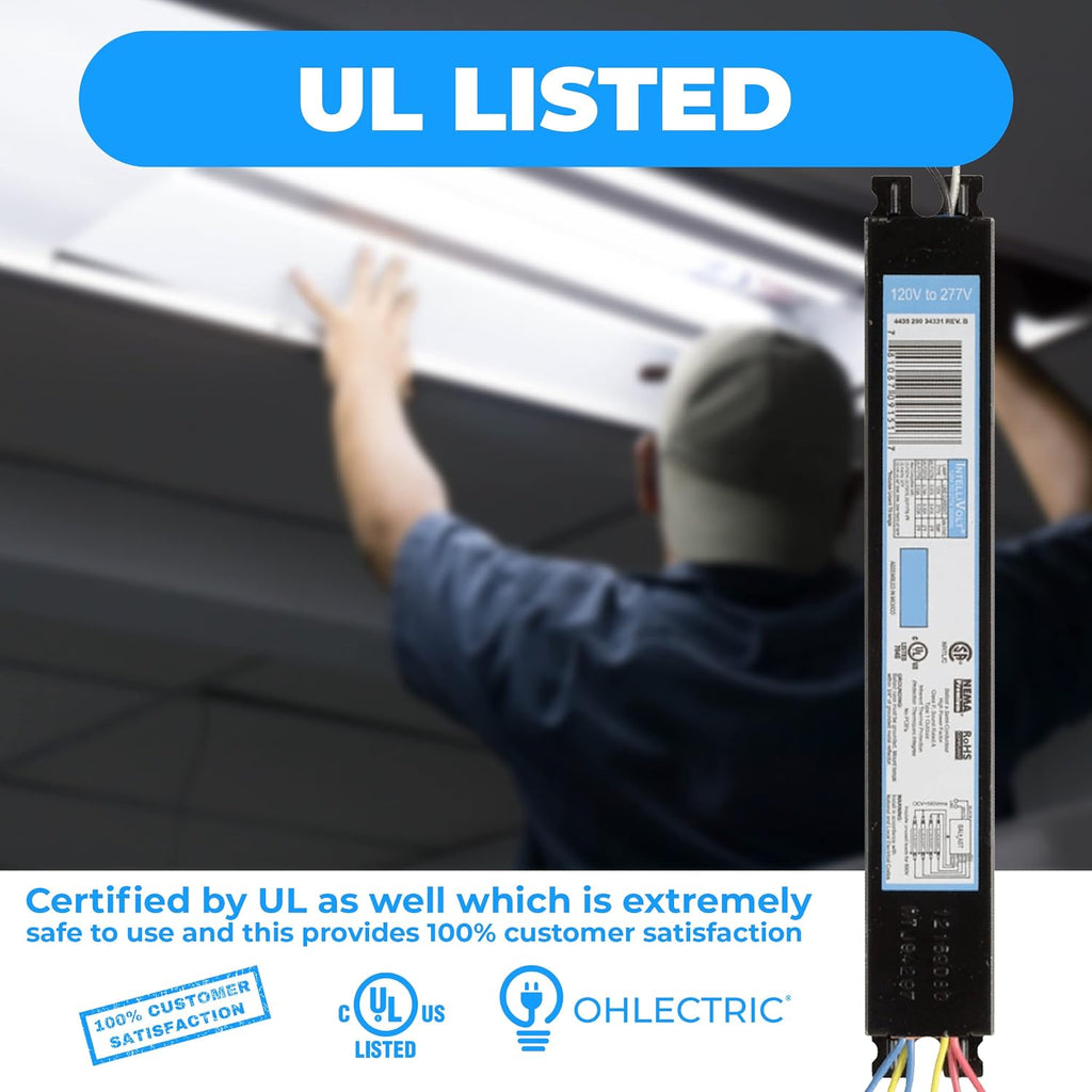 OHLECTRIC Replacement for ICN4P32-SC T8 Fluorescent Ballast