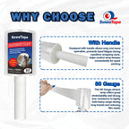 4 Pack Mini Clear Stretch Wrap Film with Handle 5''x1000Ft