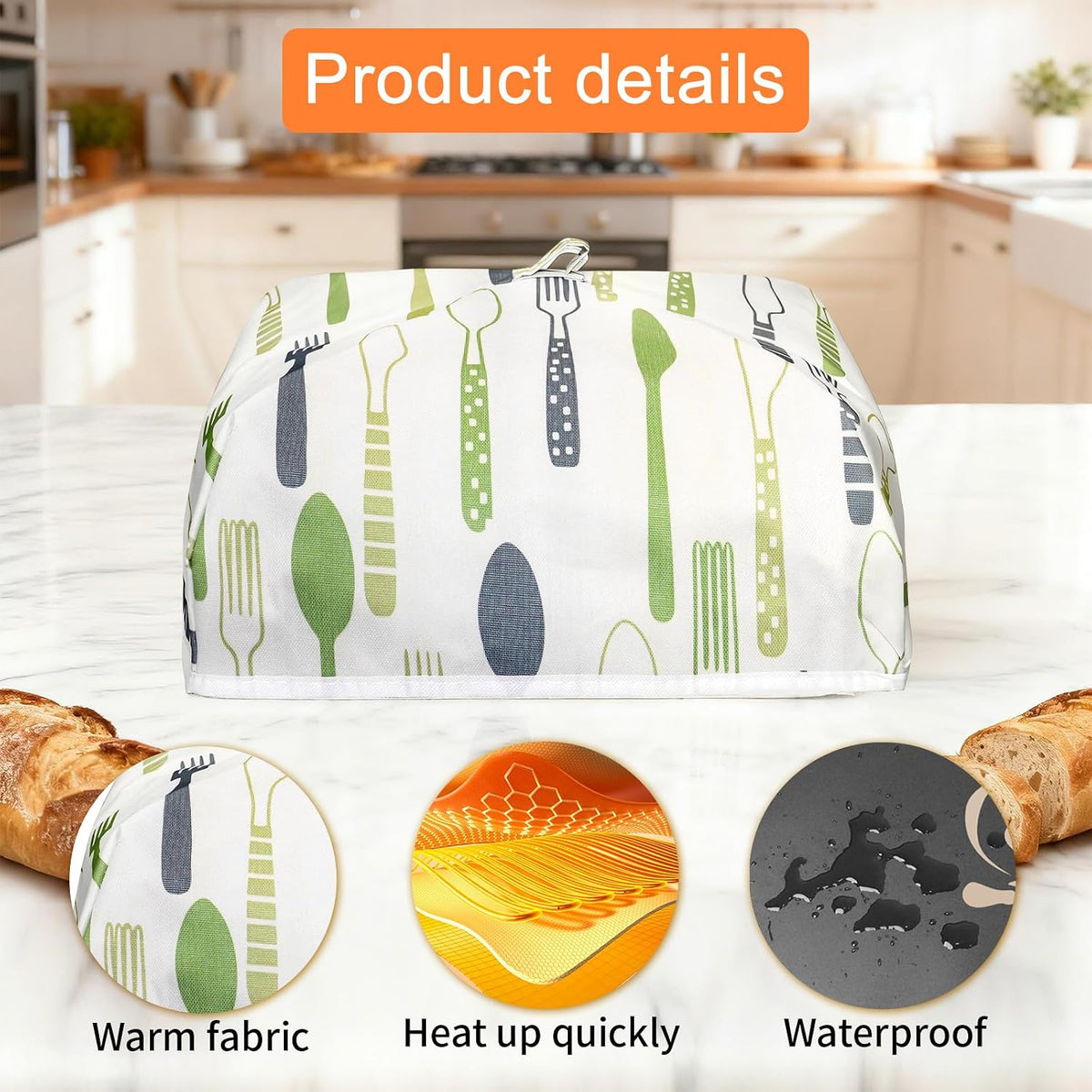 Bread Proofer Mat with Insulated Lid, Winter Sourdough Dough Proofing Box