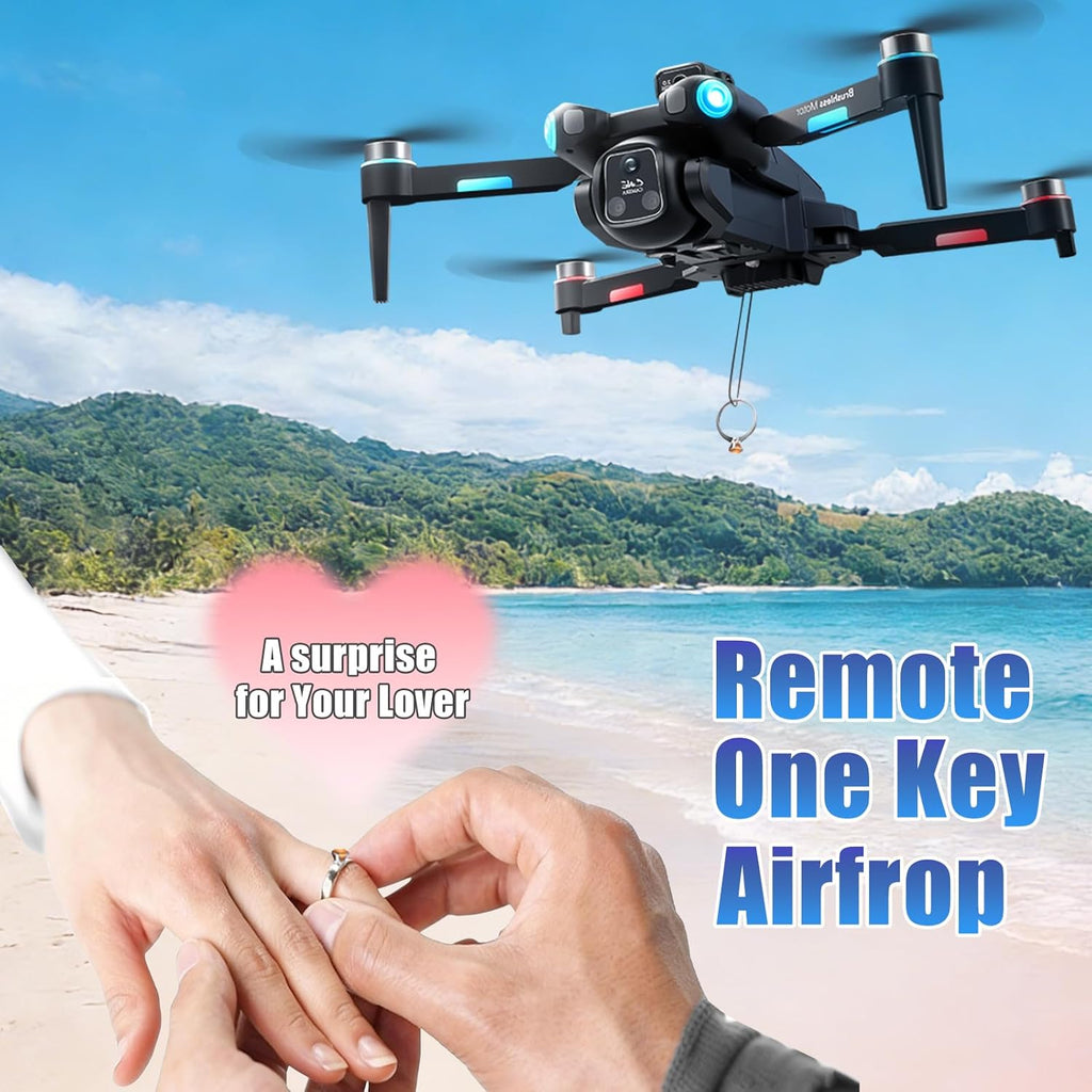 A189 GPS Drones with Camera for Adults 4K, 60Min Flight Time 4.5" HD Screen | 360° Obstacle Avoidance, Long Control