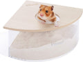 Animal Sand-Bath Box: - Acrylic Critter's Sand Bath Shower Room & Digging Sand Container for Hamsters Mice Lemming