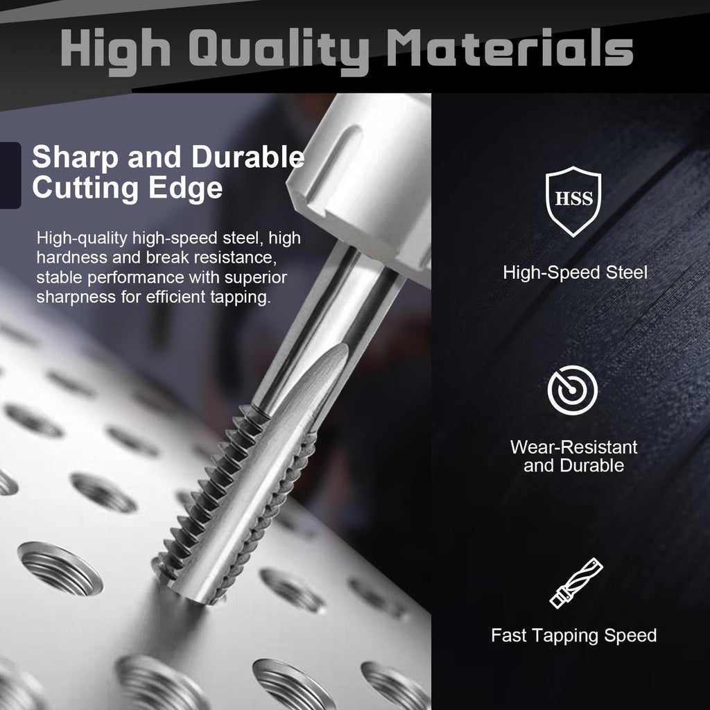 M12x1.25 Metric Thread Tap, M2 HSS 6542 Right Hand Thread Tap