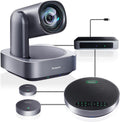 4K PTZ Conference Room Camera System, AI Auto-Tracking 12X Optical Zoom USB3.0 HDMI PTZ Camera and Bluetooth