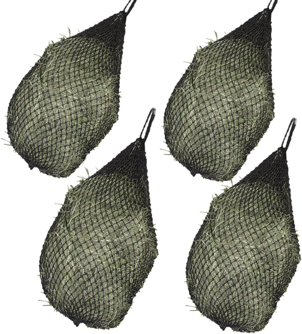 Ultra Slow Feeder Hay Net, 1-Inch Openings to Slow Hay Consumption, Durable Woven Design, Top-Loading, Holds 5-6