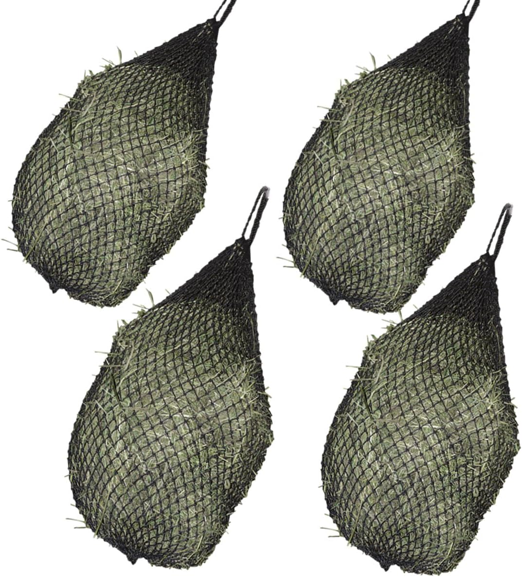 Ultra Slow Feeder Hay Net, 1-Inch Openings to Slow Hay Consumption, Durable Woven Design, Top-Loading, Holds 5-6