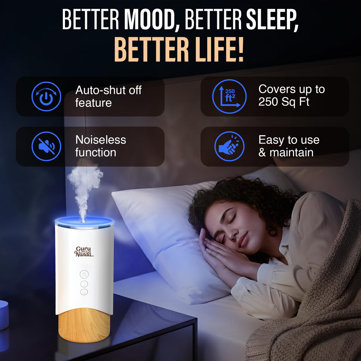 Calm Aura Essential Oil Aromatheraphy Diffuser, 100 mL