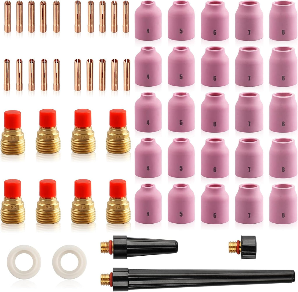 58 PCS TIG Welding Torch Kit
