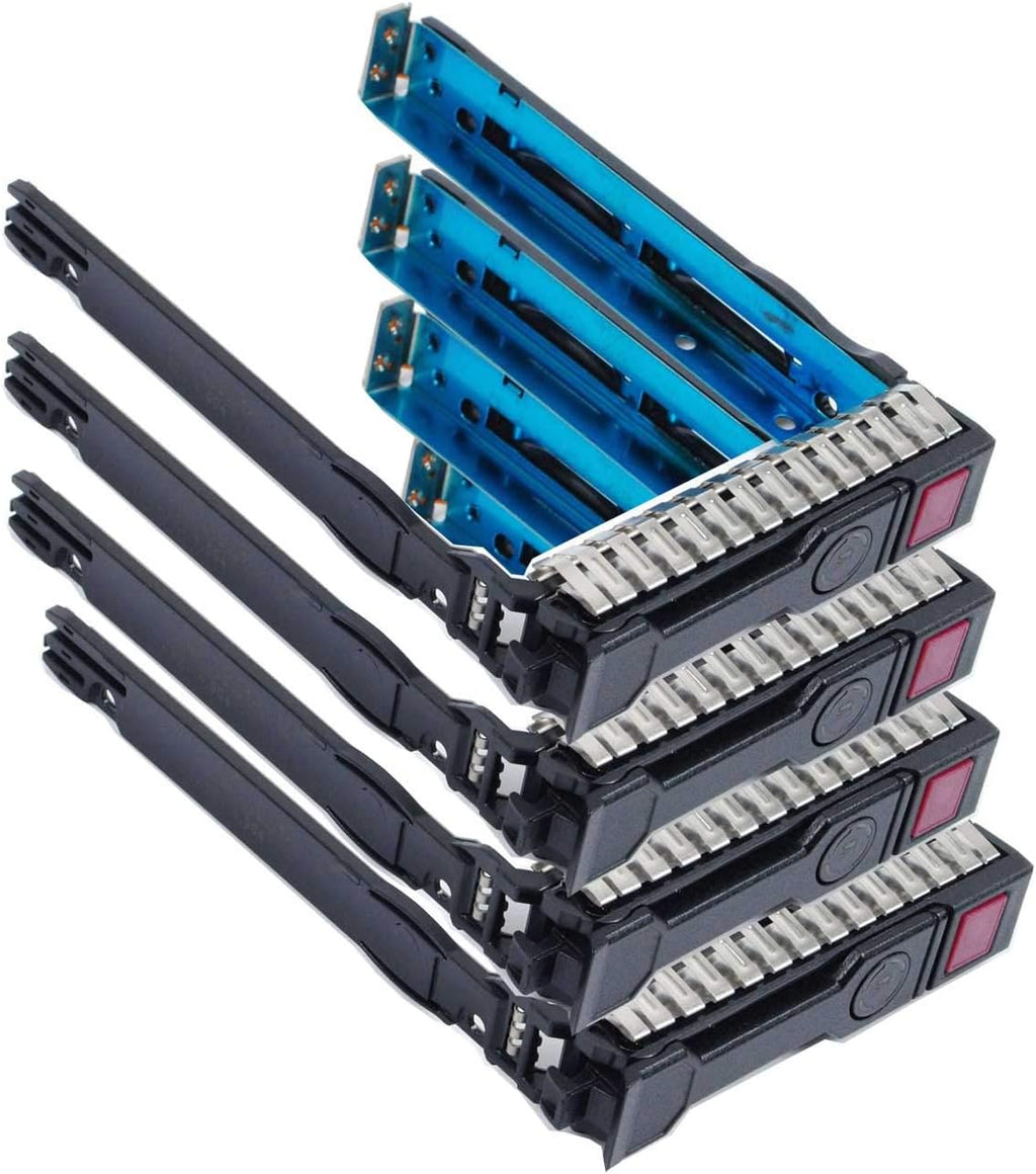 Pack-4 2.5" SAS SATA SFF SAS Drive Tray Caddy 651687-001 651699-001