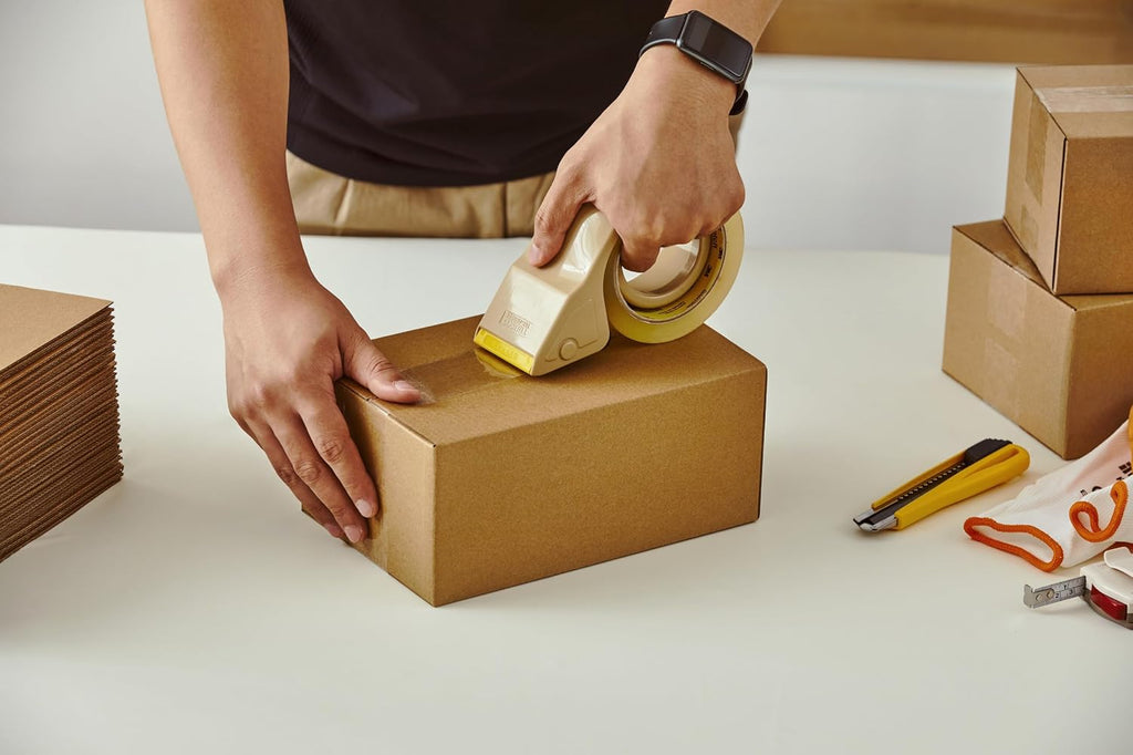 25 Packs Small Shipping Boxes 8X6X4 Inches, Kraft Corrugated Cardboard Boxes