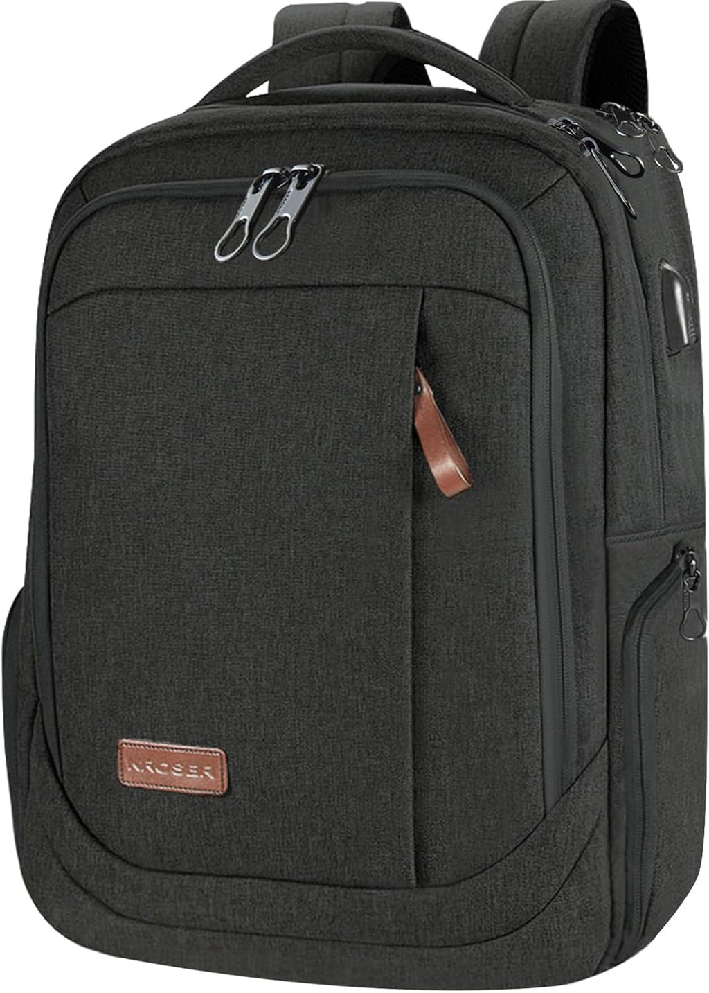 Laptop Backpack Large Computer Backpack Fits up to 17.3 Inch Laptop with USB Charging Port Water-Repellent Travel