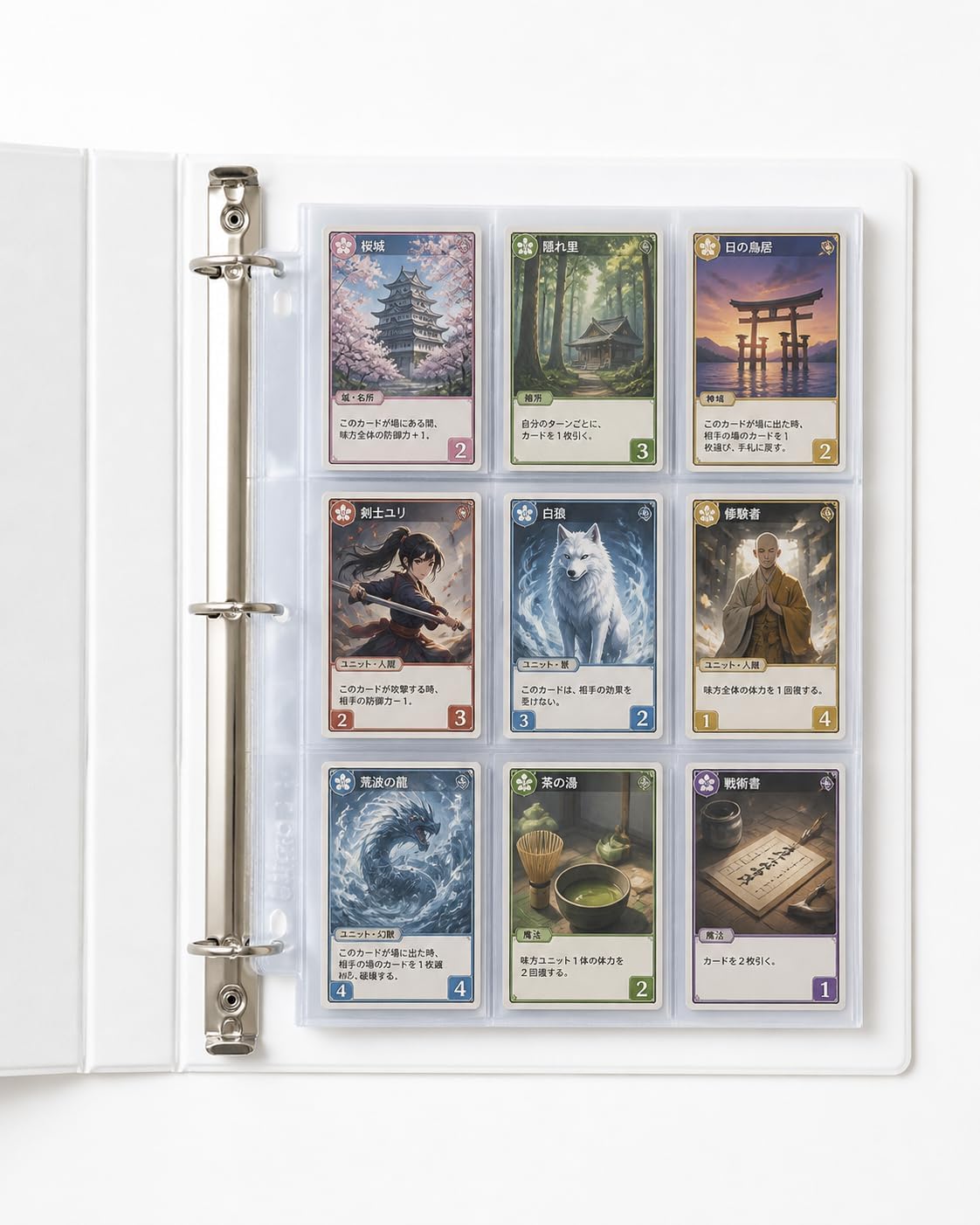 Card Pages for Binders – 9 Pocket Trading Card Binder Pages – Silver Series for Trading Cards & Collectibles –