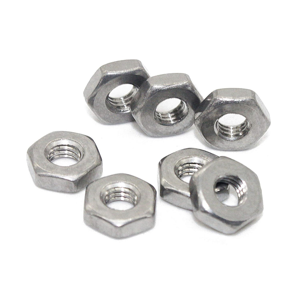 Fullerkreg 10-24 Machine Screw Hex Nuts, Stainless Steel 18-8