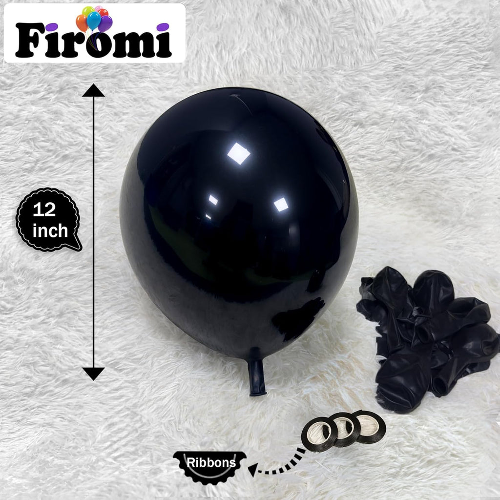 Super Black Balloons Set Different Sizes 12-inch 5-inch 18-inch 218 Pack Thicken Balloon Kit