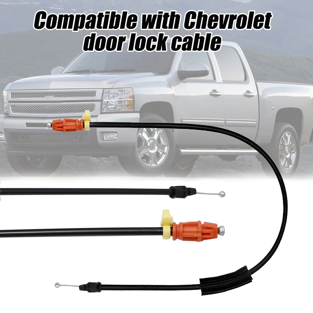 2 Pcs 16.5" Door Handle Latch Release Cable for Chevy Silverado Tahoe 07-14