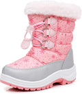 Kids Boys Girls Snow Boots Warm Winter Boots Water-resistant | Toddler/Little Kid,Water-Resistant,Side Zipper,Thick