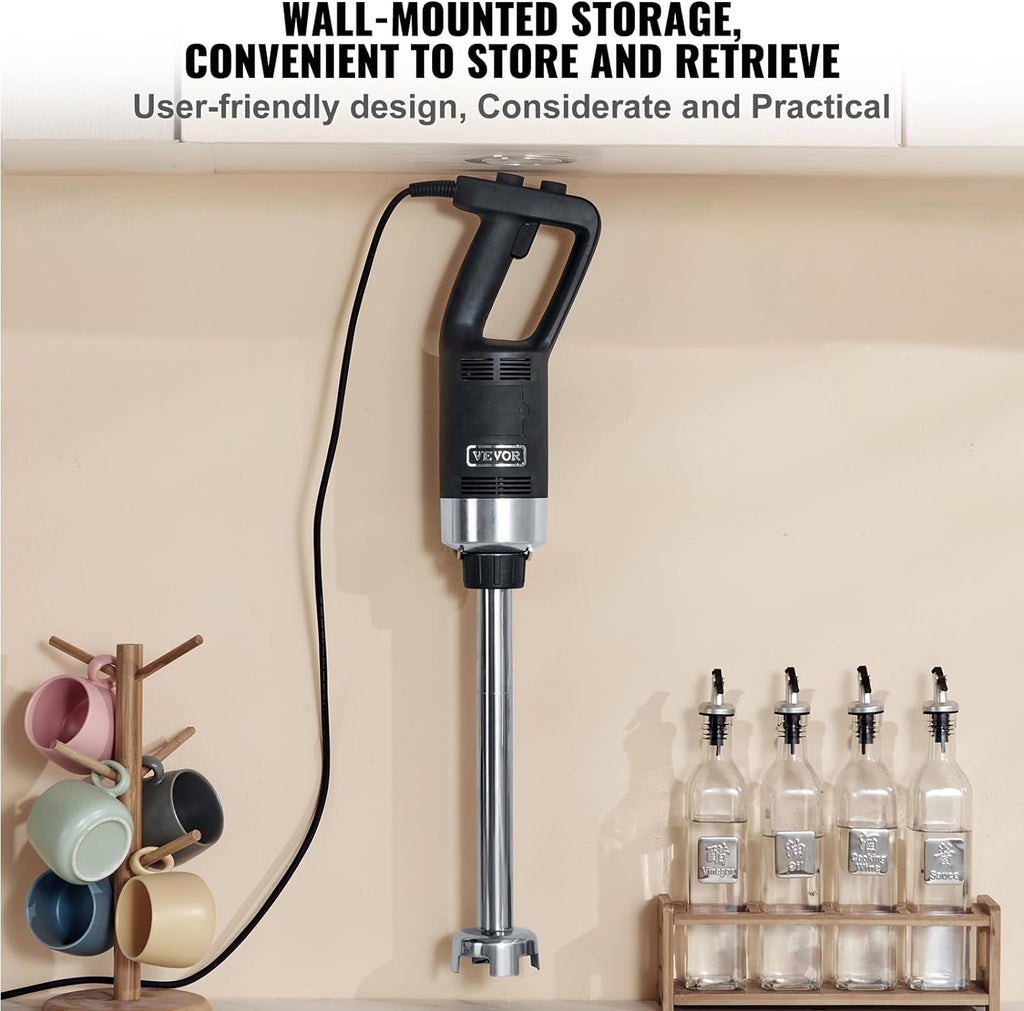 Commercial Immersion Blender 500 W 20 Inch Heavy Duty Hand Mixer