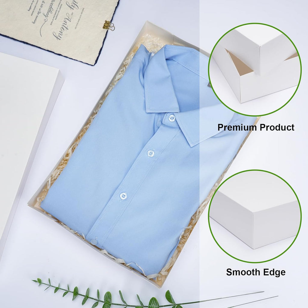 16pcs Gift Boxes with Lids for Presents,14x9.5x2in Robe Boxes
