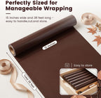 Brown Kraft Paper Roll, 15 inch X 38 Feet