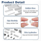 8Pcs SP 9729 Compression Spring Stainless Steel 0.054" GA, 5/8"x2-3/4"