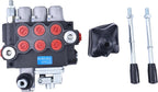 3 Spool Hydraulic Directional Control Valve With Joystick 11gpm 40L 3x Double Acting Q40/3 JOY KPL