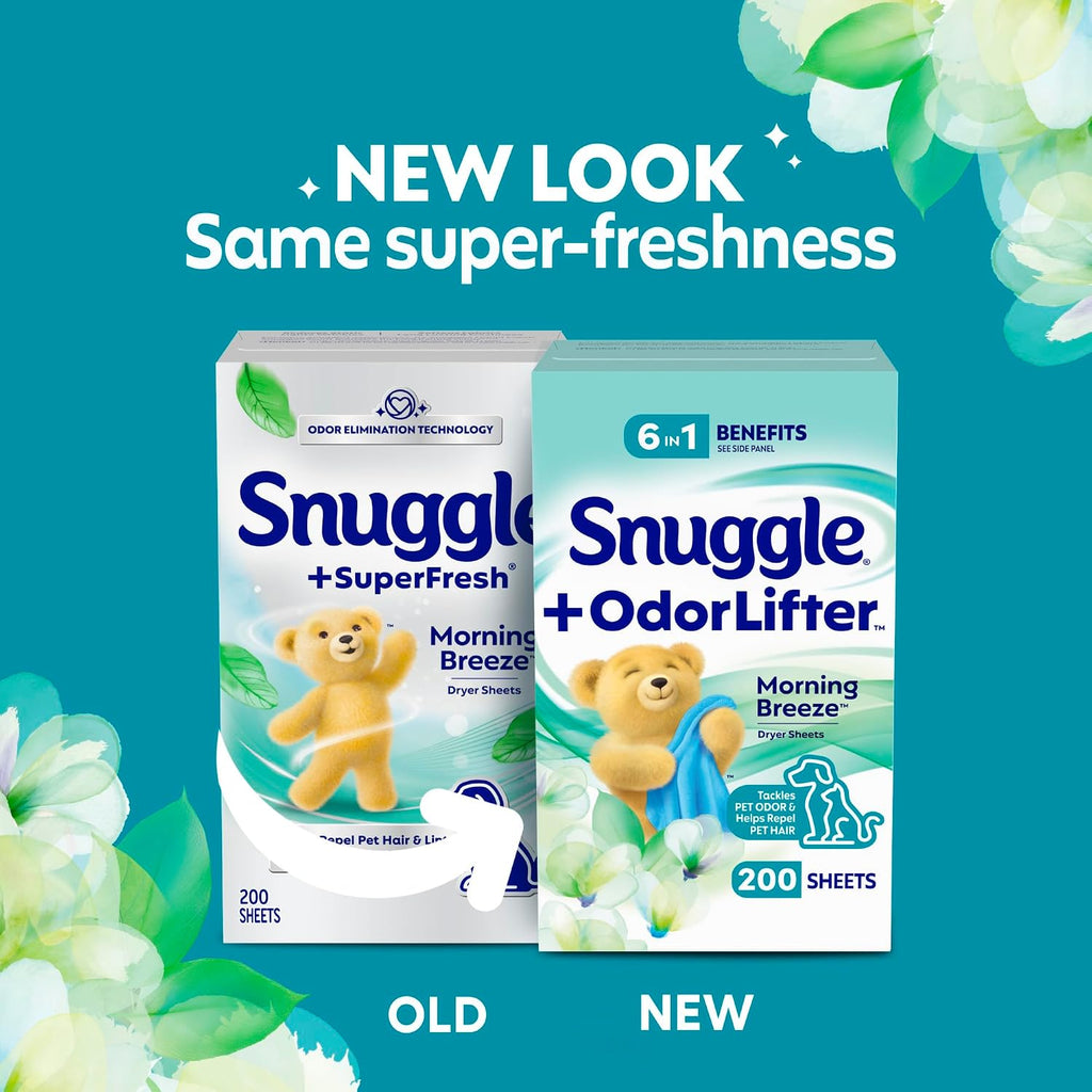 SuperFresh Dryer Sheets, 200 Count, Morning Breeze