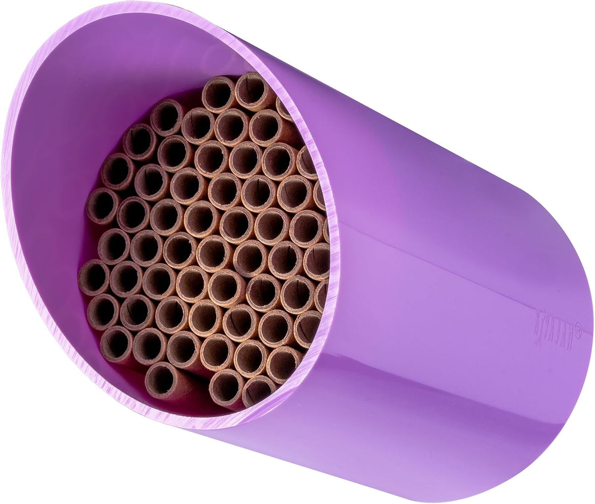 Color Splash Mason Bee House - Vibrant & Strong Waterproof Bee Hotel & Insect Habitat - Mason Bee Tubes Filled Bee
