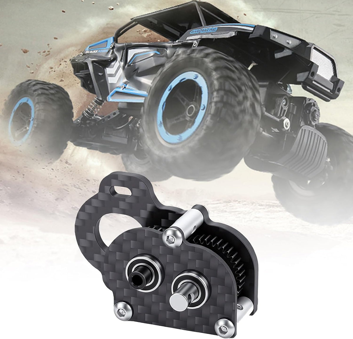 Ultra Light Portal Transmission Gearbox, 1/10 Scale Carbon Fiber