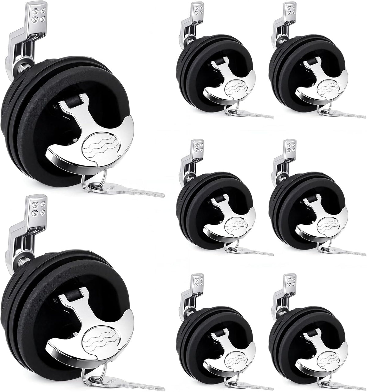 Shimeyao 2.5" T Handle Boat Latch 3" Nylon Cam