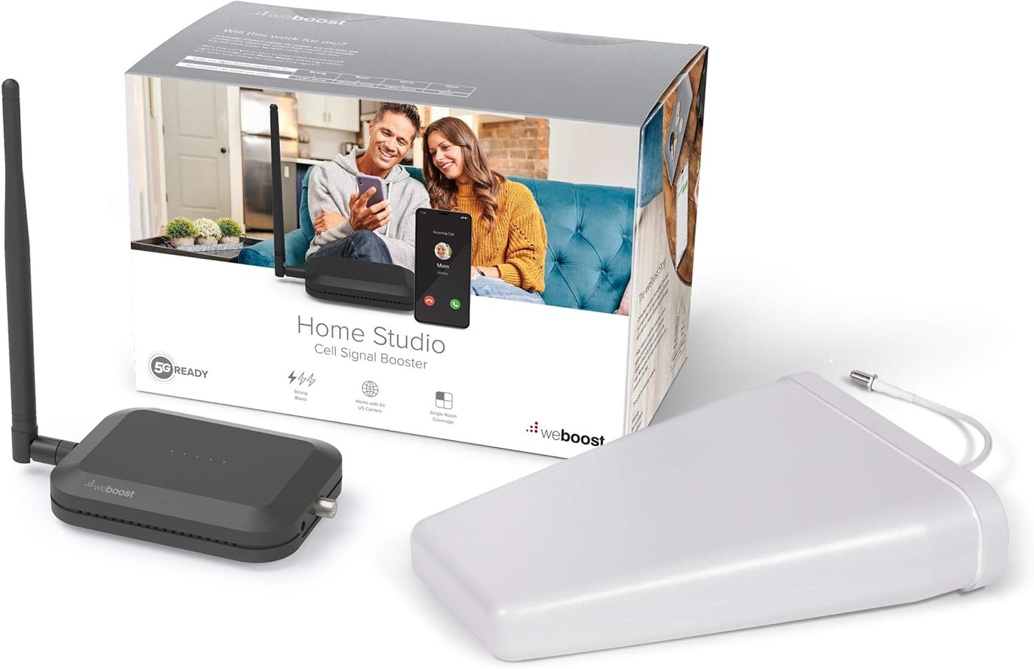 Home Studio Omni - Cell Phone Signal Booster | Boosts 4G LTE & 5G for all U.S. & Canadian Networks - Verizon, AT&T