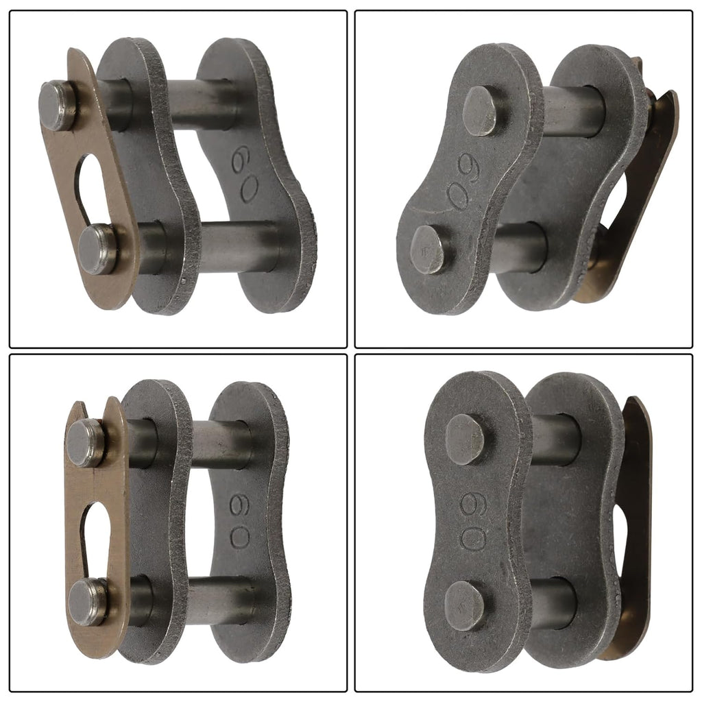 #60 Roller Chain 10 Feet with 2 Connectors Industrial Chain