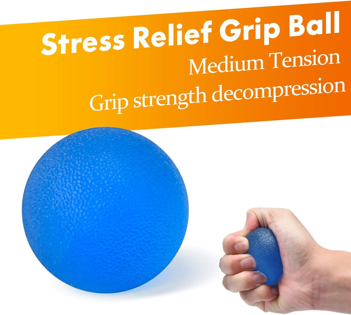 Grip Strength Trainer 7 Pack Adjustable Hand Gripper, Finger Stretcher Resistance Extensor Bands, Finger Exerciser