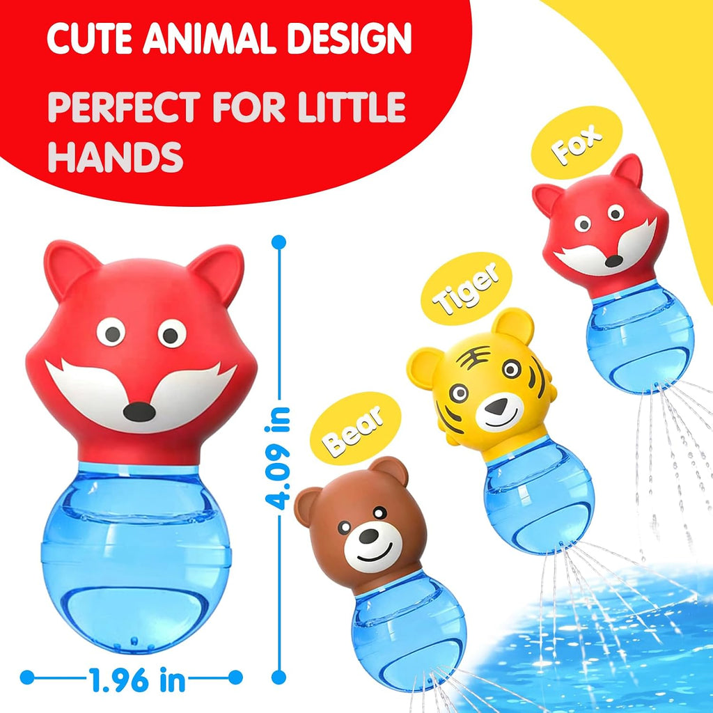 Sensory Bath Toys for Toddlers 1-3: 3PCS Bathtub & Pool Squirt Toys for Kids | Water Table & Tub Floating Toys |