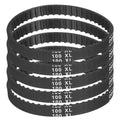 uxcell 5pcs 100XL 037 Timing Belt 50 Teeth Rubber Geared Cogged Belt, 0.37" Width, 0.20" Pitch Mechanical Replacement Belts